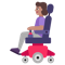 Woman in Motorized Wheelchair- Medium Skin Tone emoji on Microsoft